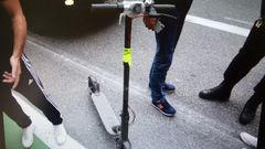 Accidente de un patinete el�ctrico.