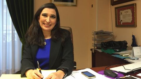 La alcaldesa de Sarria, Pilar L�pez