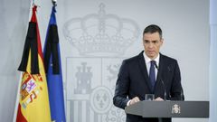 Snchez, en la rueda de prensa tras el Consejo de Ministros