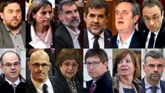 Los doce lderes independentistas condenados por el  procs 