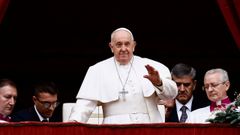 El papa Francisco durante la bendici�n �urbi et orbi�