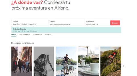 B�squeda de Oviedo en una plataforma de alquiler tur�stico.B�squeda de Oviedo en una plataforma de alquiler tur�stico 