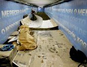 El t�nel de vestuarios tambi�n result� muy da�ado.