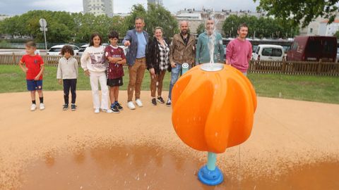 Inauguración del parque de juegos de agua de Pontevedra