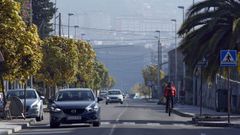 Imagen de archivo con ciclistas en la zona de Reza (Ourense).