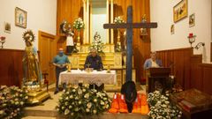 La cruz de Lampedusa en la capilla de A Milagrosa en Carballo