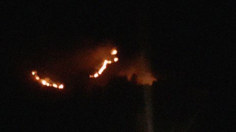 Incendio en la Sierra del Sueve