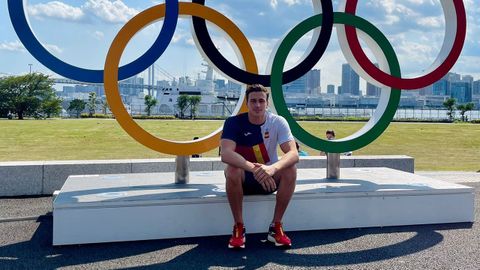 Álvaro Granados, en la Villa Olímpica