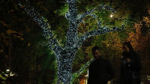 Alumbrado navide�o encendido en A Coru�a 