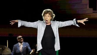 Mick Jagger en un concierto en el 2024.