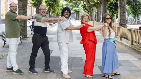 Javier, Carlos, Xandre, Mar�a Jos� y Alba participaron en el encuentro 