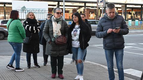 Familiares de los mineros fallecidos en el accidente en el Pozo Emilio del Valle de la Hullera Vasco-Leonesa, donde murieron 6 mineros en el a�o 2013