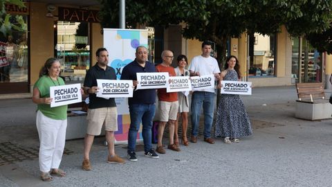 La campa�a concluy� con una concentraci�n en la Praza da Ma�a, en Bertamir�ns