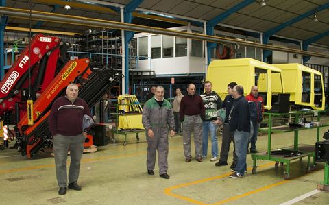 El �ltimo d�a de trabajo en la f�brica, hace casi tres a�os. 