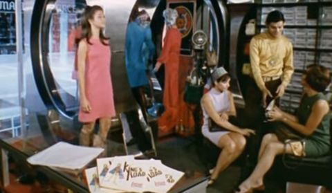 En una imagen promocional de la �poca, el cosmopolita centro comercial Chaca�to, donde Mart� pudo disfrutar de la famosa discoteca Eva.