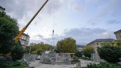 Este jueves arranc� la instalaci�n del �rbol.