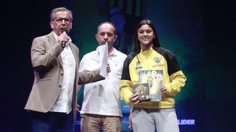 Un momento de la XIV edicin de los Premios Lder del ftbol base lucense