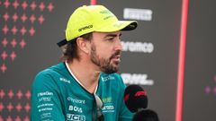 Fernando Alonso.Fernando Alonso, piloto de Aston Martin, en Abu Dabi