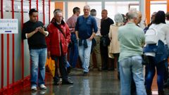 Encierro de los trabajadores de la zona azul de Vigo