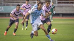 Parapar, en el partido de ida ante el Badalona en San L�zaro