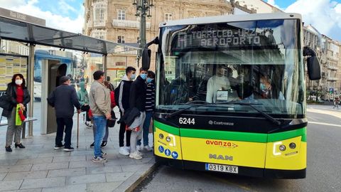 Imagen de archivo de un Vitrasa en Vigo