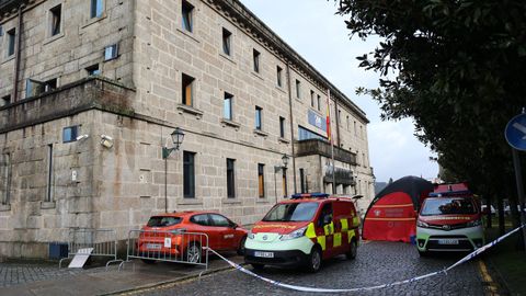 La zona permanece acordonada por seguridad