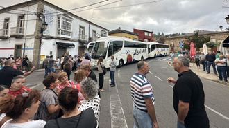 Los autobuses salieron a primera hora desde Petn para apoyar al vecino detenido