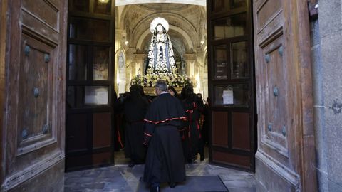 Procesi�n de la Virgen de los Dolores, que abre la Semana Santa en A Coru�a