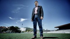 Bernardino Gonz�lez posa en Os Remedios