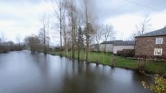 El r�o Mi�o, a su paso por A Ponte de Outeiro, en Castro de Rei, este martes.
