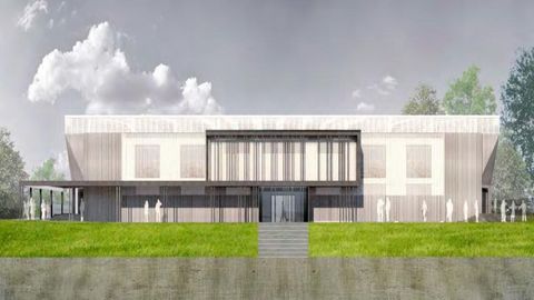 tarrio.Recreaci�n del pabell�n de Tarr�o, que va a ser rehabilitado de forma integral