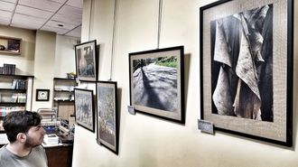 Parte de la obra que puede verse en la exposici&oacute;n