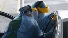 Pruebas covid en el Chuac