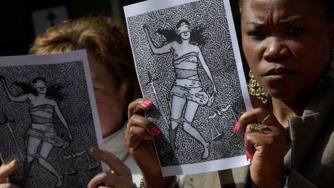 Protestas en Asturias por la sentencia de la Manada
