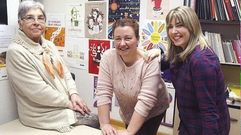 Pilar Fern�ndez-Pe�a junto a Ana Ruiz y Jessica Casta�o.Pilar Fern�ndez-Pe�a junto a Ana Ruiz y Jessica Casta�o