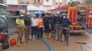 Trabajadores de Navantia Ferrol que participan en las labores de recuperacin de las zonas afectadas por la dana