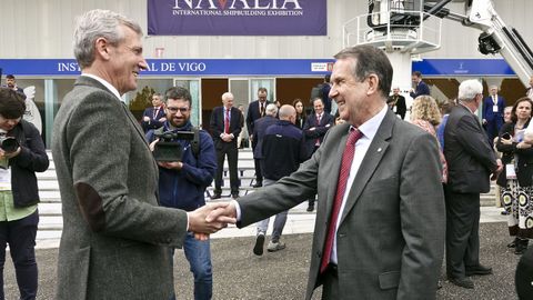 El presidente de la Xunta y el alcalde, esta semana en Navalia