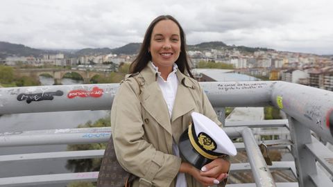 Natalia, en el puente del Milenio