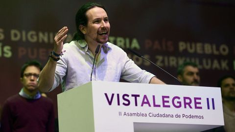 Iglesias se suma al grito de �unidad� que aclaman en Vistalegre