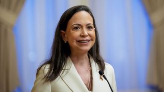 La l�der opositora venezolana, Mar�a Corina Machado, el pasado noviembre en Colombia