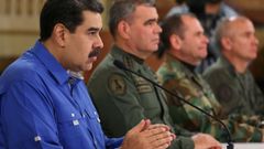 Nicolás Maduro, durante su comparecencia en la televisión pública tras permanecer quince horas desaparecido