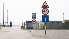 �rea de entrada a la zona portuaria de Brens