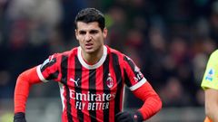 lvaro Morata.lvaro Morata con el Milan