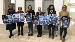Presentaci�n en Lugo de las actuaciones del festival Atl�ntica programadas en la provincia. La artista Soledad Felloza, que actuar� en Monforte, es la segunda por la derecha