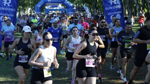 Leiro celebra 41 historias de su carrera popular.La zona de O Salgueiral fue el eje de la clsica de O Ribeiro