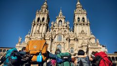 Los actores, como aut�nticos peregrinos