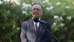 El presidente ceut�, Juan Jes�s Vivas, tras su encuentro con Felipe VI el pasado 6 de agosto.