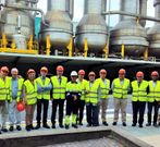 La delegaci�n del C�rculo de Empresarios recorri� la f�brica. 