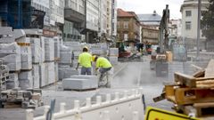 Trabajos en los Cantones, en A Corua, previstos hasta finales de ao.