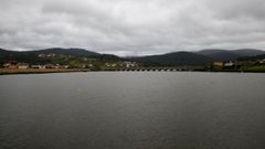 Desembocadura del r�o Tambre en la r�a de Muros-Noia.